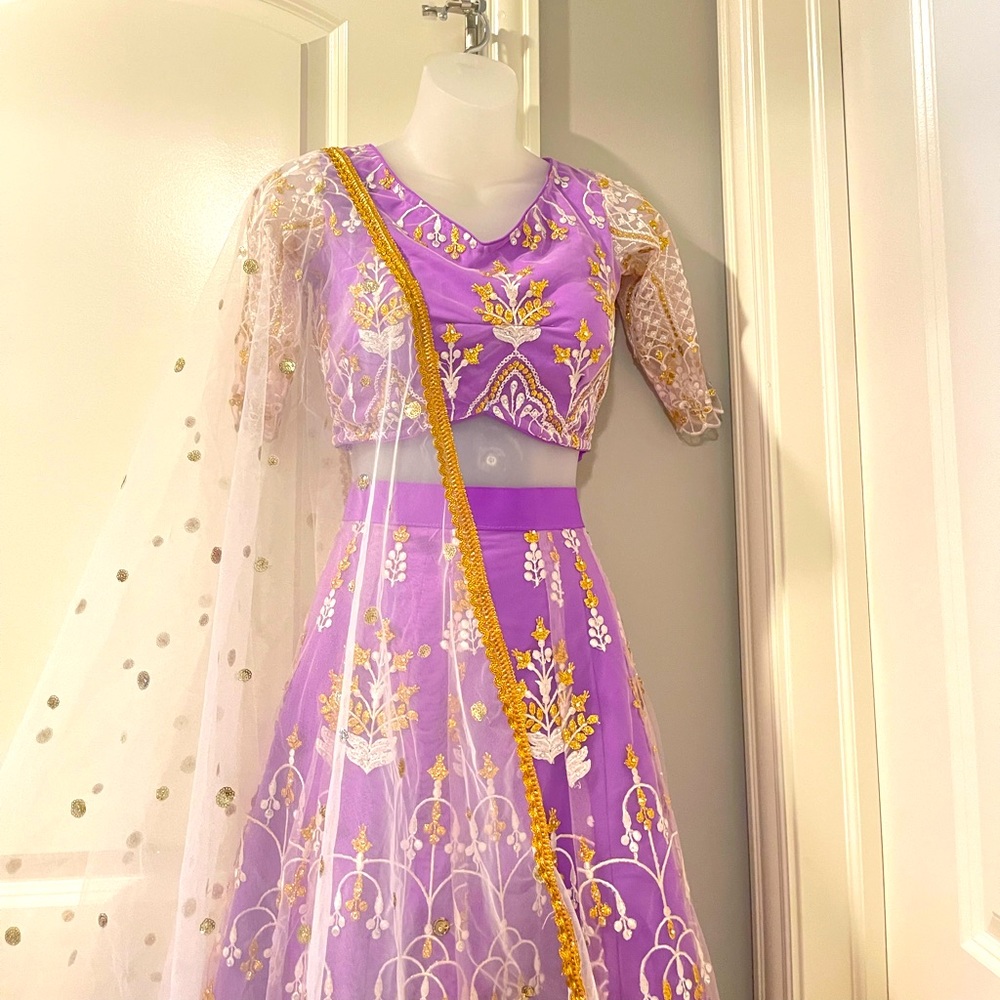 Indian lengha size: burst(36) length(42)